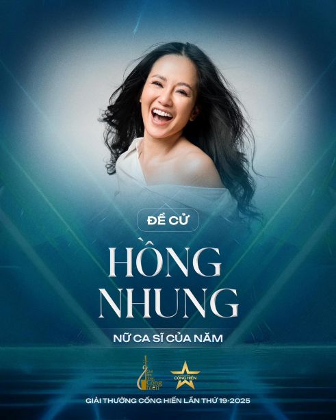 Hong Nhung de cu giai cong hien 2025